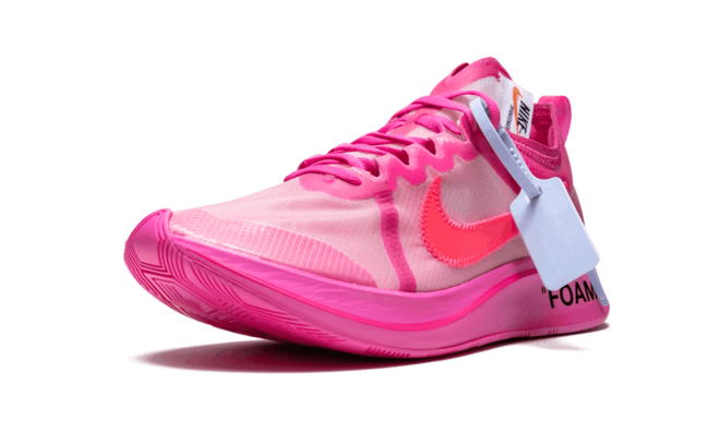 Discounted Nike The 10 x Off White Zoom Fly TULIP PINK / RACER PINK - Men's Sneaker