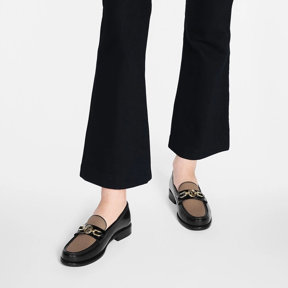 Shop Women's Louis Vuitton Chess Flat Loafer Now