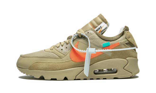 Get the Off-White x Nike Air Max 90 - Desert Ore Women's Sneaker Today!