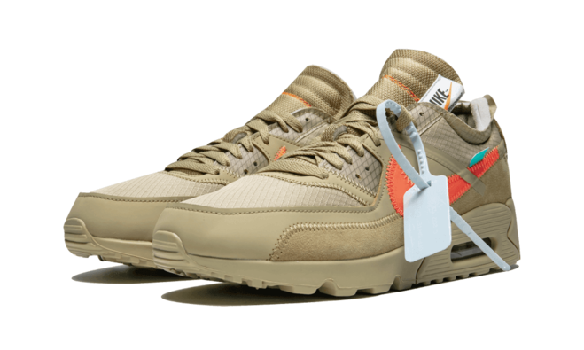 Look Stylish with the Off-White x Nike Air Max 90 - Desert Ore Women's Sneaker!