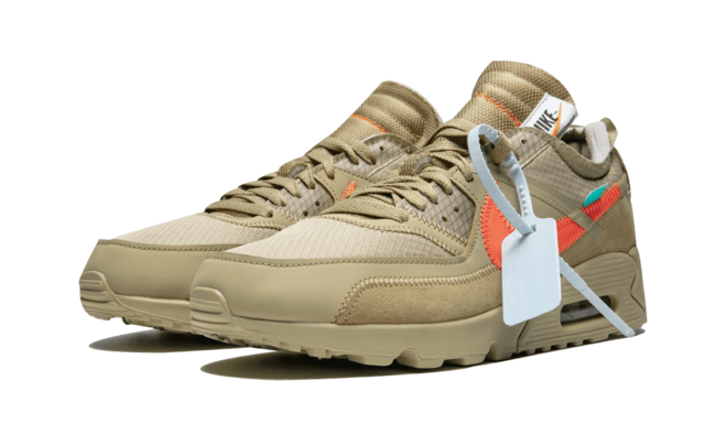 Men's Fashion: Off-White x Nike Air Max 90 - Desert Ore