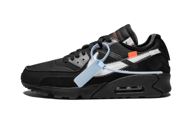 Men's Off-White x Nike Air Max 90 - Black with Sale Discount