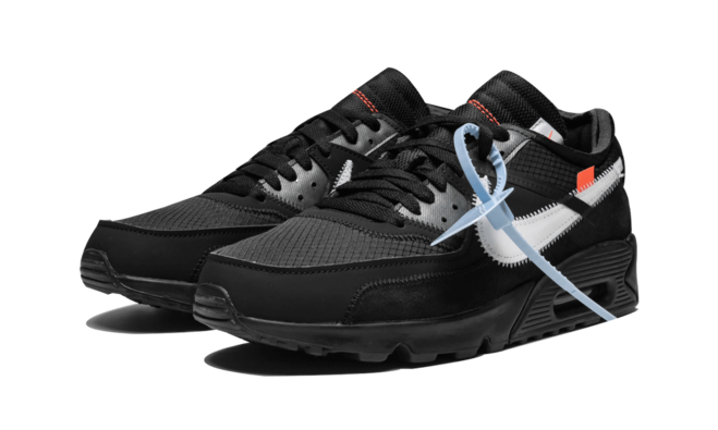 Get the Latest Men's Footwear - Off-White x Nike Air Max 90 - Black on Sale