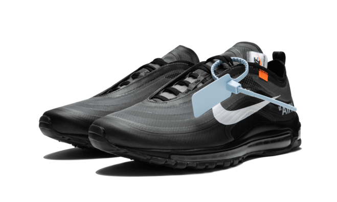 Men's Off-White x Nike Air Max 97 - Black with Big Discount!