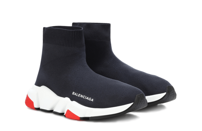 Get the Latest Women's Balenciaga Speed Runner MID Black/Red