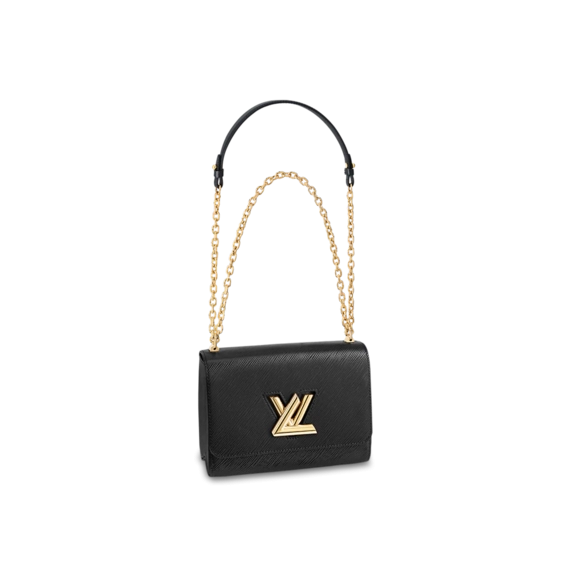 Look chic and stylish with Louis Vuitton Twist MM Black for Women
