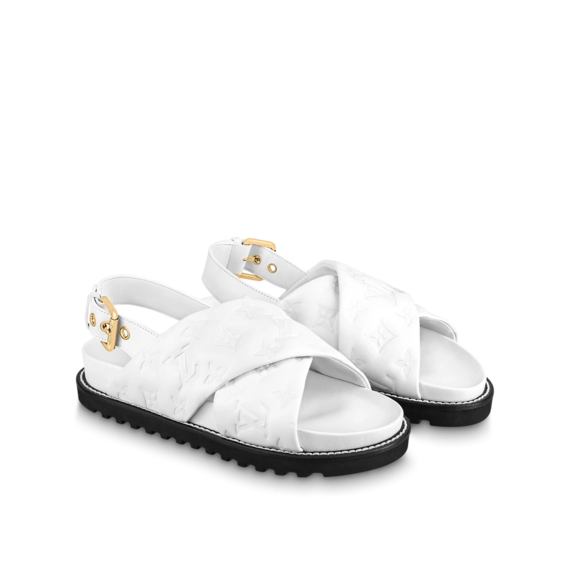 Women's Louis Vuitton Paseo Flat Comfort Sandal - Get it Now!