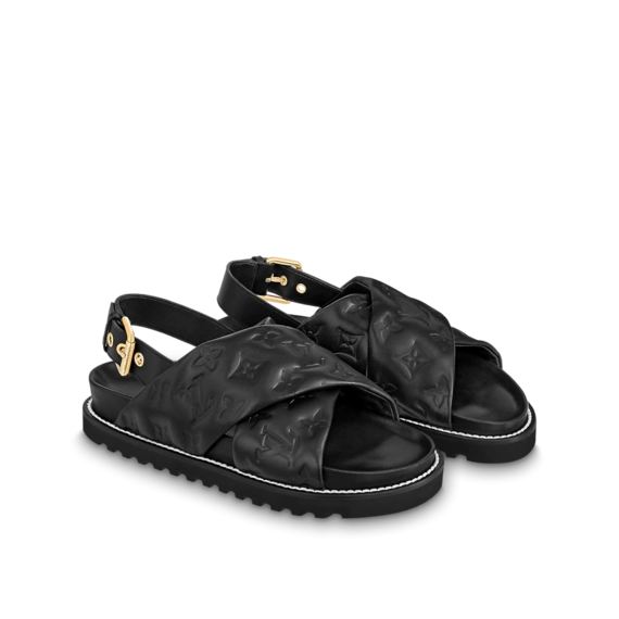 Luxury Women's Sandals: Louis Vuitton Paseo Flat Comfort