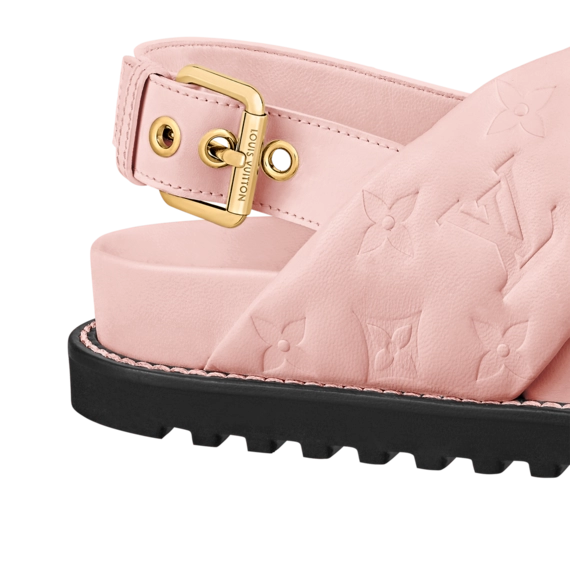 Women's Luxury Sandal by Louis Vuitton - Paseo Flat Comfort Sandal on Discount Now!