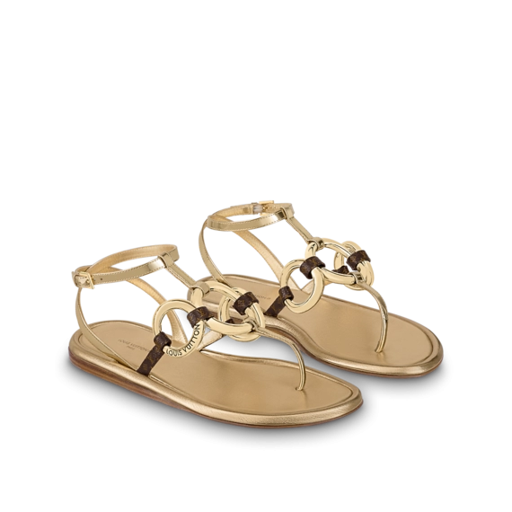 Women's Footwear - Louis Vuitton Vedette Flat Sandal at Discount!