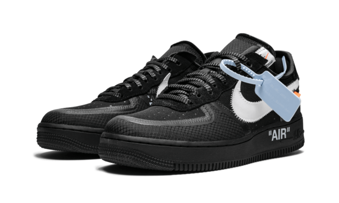 Women's Fashion: Off-White x Nike Air Force 1 Low - Black Now Available!