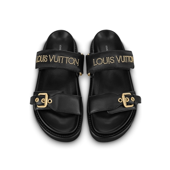 Grab A Bargain: Women's Louis Vuitton Paseo Flat Comfort Mule On Sale!