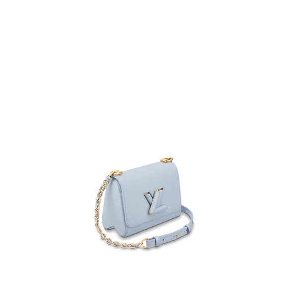 Upgrade Your Style with Louis Vuitton Twist PM Bleu Celeste Blue Women's Bag!