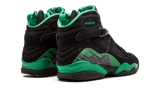 Women's Air Jordan 8 Retro Sugar Ray BLACK/STEALTH-CLOVER - Get the Latest Look at Shop