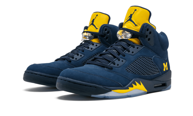 Shop for the Trendy Air Jordan 5 Retro - Michigan COL NAVY/COL NAVY-ARM for Men