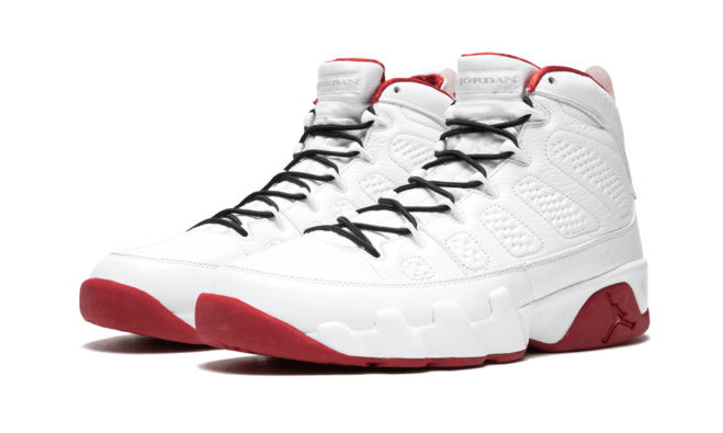 Shop Now for Women's Air Jordan 9 Retro HISTORY OF FLIGHT WHITE/RED!