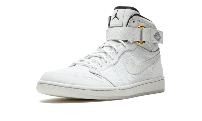 Women's Trendy Air Jordan 1 High - Strap Just Don WHITE/BLACK Now!