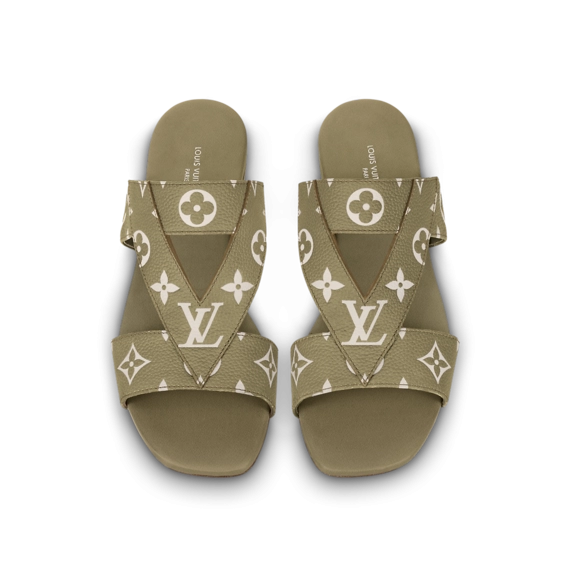 Shop Designer Shoes: Louis Vuitton Croisiere Flat Mule