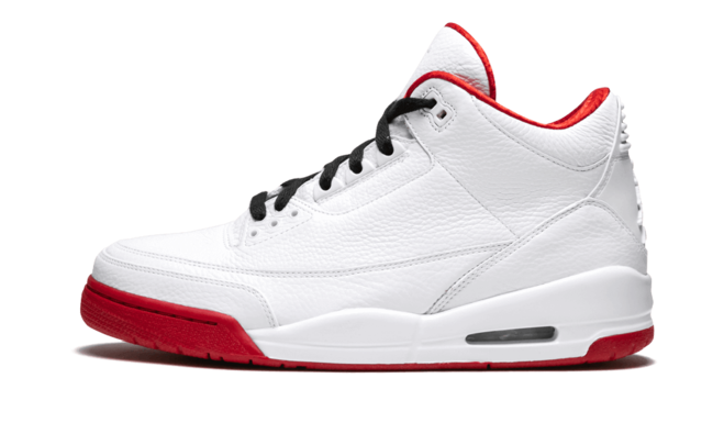 Shop Women's Air Jordan 3 - White/Varsity-Red/Black and Get Discount!