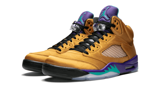 Men's Air Jordan 5 Retro F&F Fresh Prince of Bel-Air WHEAT/INFREARED-GRAPE ICE-BLAC - Buy Now and Save!