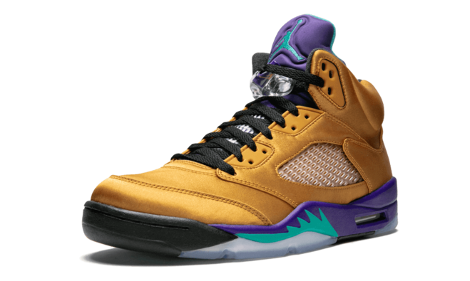 Shop Women's Air Jordan 5 Retro F&F Fresh Prince of Bel-Air WHEAT/INFREAR