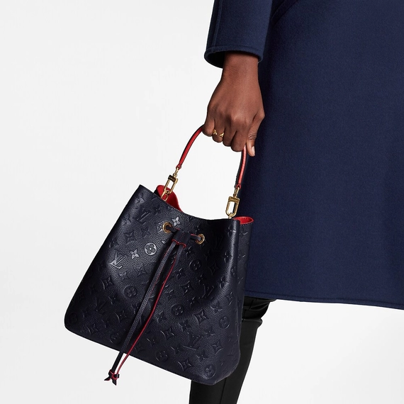 Shop for Women's Louis Vuitton NeoNoe MM Navy Blue and Red Bag with Discounts - Buy Now!