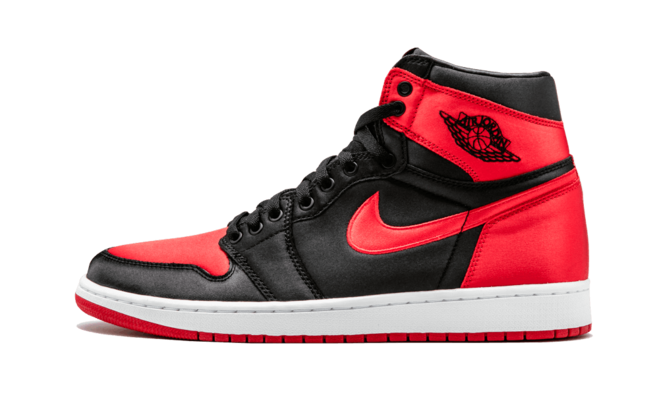 Shop Men's Air Jordan 1 Retro High OG SE Satin BLACK/UNIVERSITY RED-WHITE with Discount