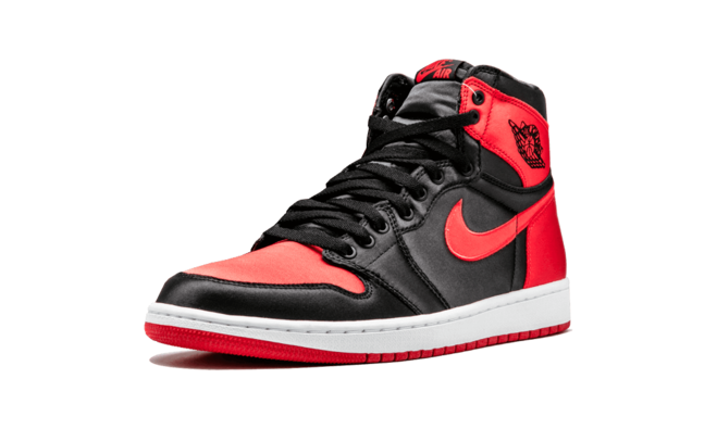 Grab Men's Air Jordan 1 Retro High OG SE Satin BLACK/UNIVERSITY RED-WHITE at Discount