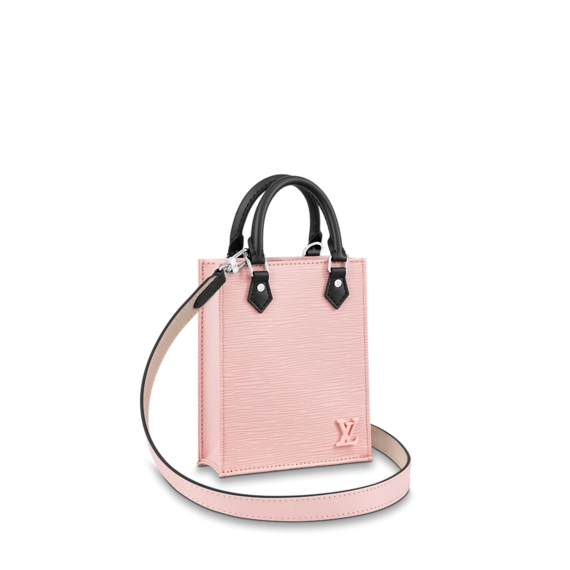 Louis Vuitton Petit Sac Plat Rose Ballerine Pink/Black/Greige - Women's Designer Bag Sale!