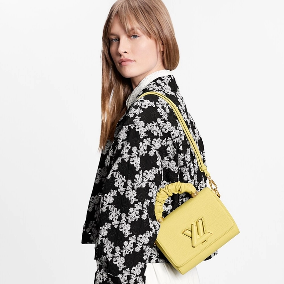 Shop Now for Women's Louis Vuitton Twist PM in Ginger Yellow - Discounted Prices!