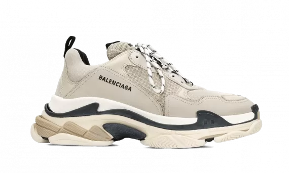Sale - Get Balenciaga Triple S - BEIGE/BLACK Mens Sneakers Now!