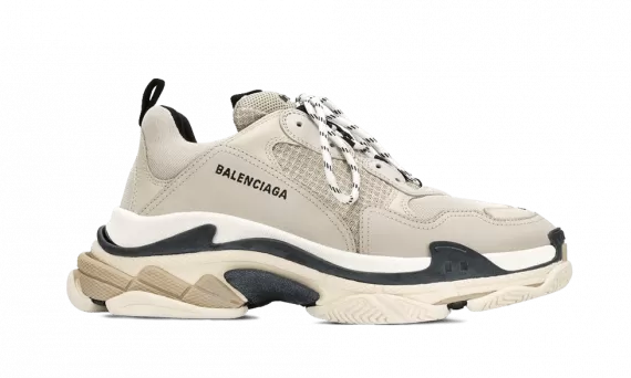 Women's Balenciaga Triple S - BEIGE/BLACK - Get it Now!