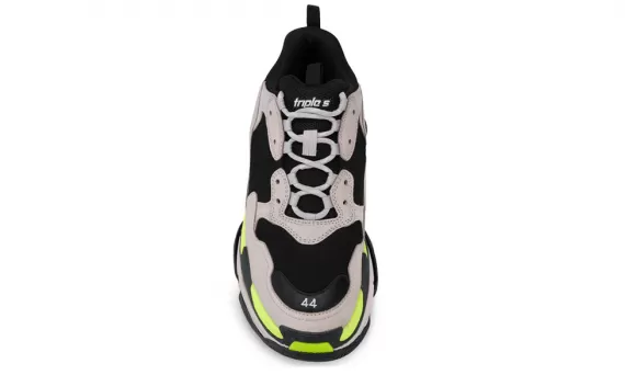 Women's Balenciaga Triple S Sneakers in 4 Colors - GREY, YELLOW, FLUO, and BLACK - Shop Now and Save!