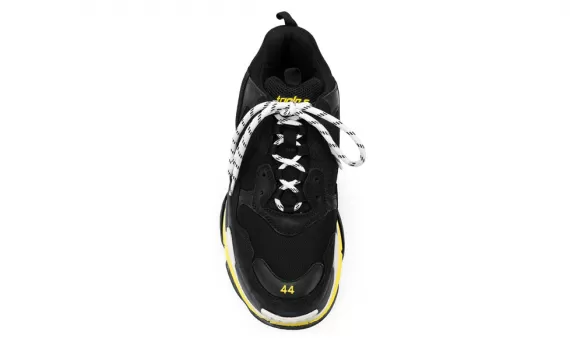 Don't Miss Out - Balenciaga Triple S NOIR/JAUNE Women's Shoes On Sale Now!