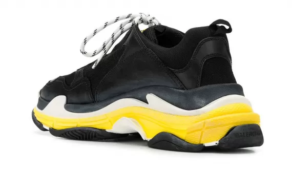 Buy Men's Balenciaga Triple S NOIR/JAUNE Sneakers Now!