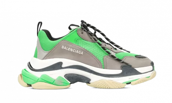 Get Balenciaga Triple S - Green/Grey/White Sneakers for Men.