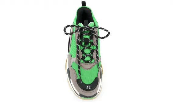 Buy Stylish Balenciaga Triple S - Green/Grey/White Sneakers Today.