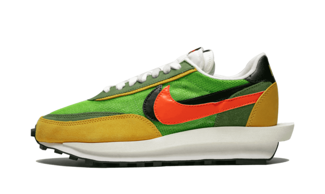 Women's Sacai x Nike LDWaffle Trainer Green Gusto/Varsity Maize - Buy Now & Get Discount