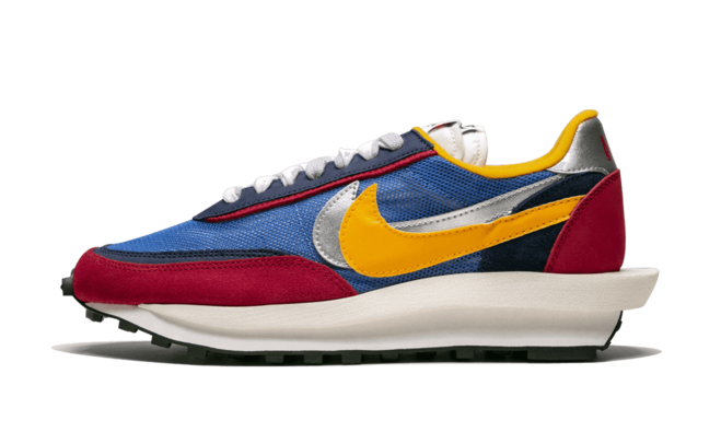 Shop the Sacai x Nike LDWaffle Trainer Varsity Blue/Varsity Red for Women's now!