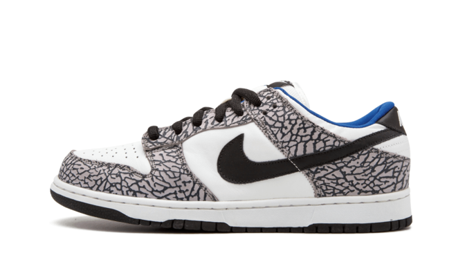 Women's Nike Dunk Low Pro SB WHITE SUPREME WHITE/BLACK-CEMENT GREY - Buy Now and Get Discount!