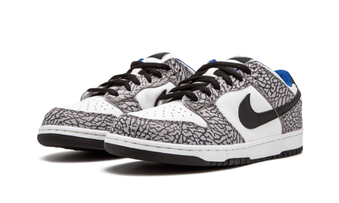 Men's Nike Dunk Low Pro SB WHITE SUPREME WHITE/BLACK-CEMENT GREY - Buy Now and Save!