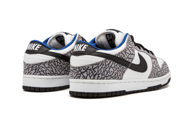 Discounted Men's Nike Dunk Low Pro SB WHITE SUPREME WHITE/BLACK-CEMENT GREY - Buy Now!