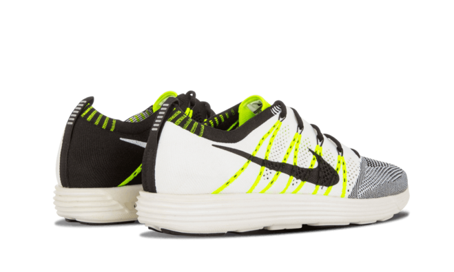 Look Fabulous with Nike Lunar Fly Knit HTM NRG WHITE BLACK-VOLT for Women's