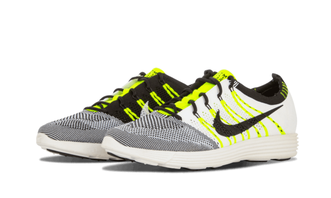 Women's Fashion: Nike Lunar Fly Knit HTM NRG WHITE BLACK-VOLT