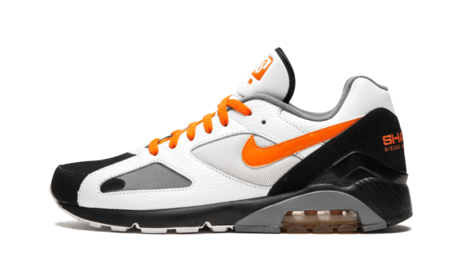 Men's Nike Air Max 180 Shade 45 WHITE/BLACK/ORANGE - Buy Now!