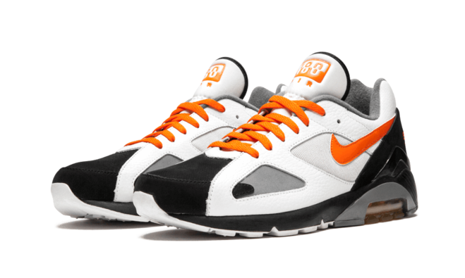 Women's Nike Air Max 180 Shade 45 WHITE/BLACK/ORANGE - On Sale Now!