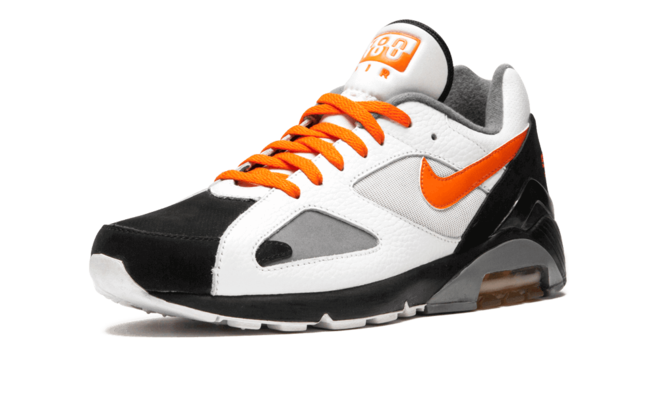 Don't Miss Out On Women's Nike Air Max 180 Shade 45 WHITE/BLACK/ORANGE Sale!