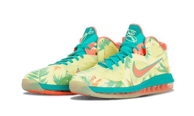 Men's Nike Lebron 9 Low Arnold Palmer LIME/NEW GREEN-PINK at Low Prices