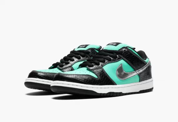 Shop Men's Nike Dunk Low Pro SB - Tiffanys AQUA/CHROME at Discount Prices!