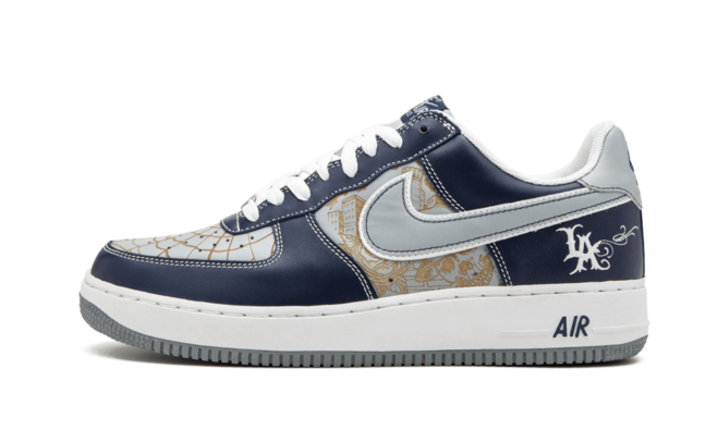 Shop the Nike Air Force 1 Mr. Cartoon Hyperstrike MIDNIGHT NAVY/SILVER-WHITE Men's Shoe Now!